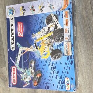 Erector Multimodels 25 Models Construction Set - Real Metal 510 Parts 8+